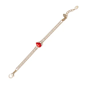 Sodini linea Faville bracciale con centrale rosso