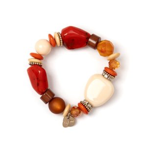 Sodini Essenza bracciale elastico con pietre levigate