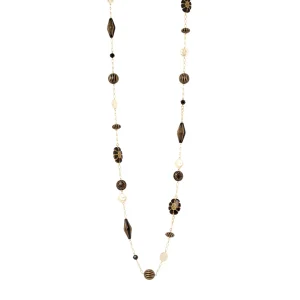 Sodini Amytis collana lunga oro e nero